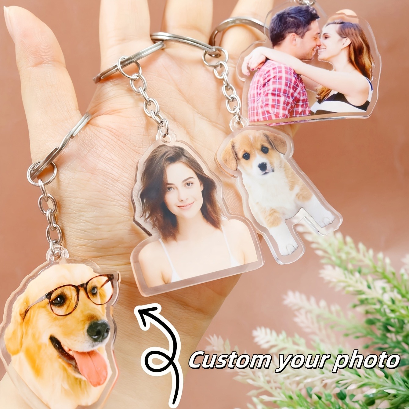Phone Accessories Charms - 1 Porte-clés personnalisé en acrylique avec